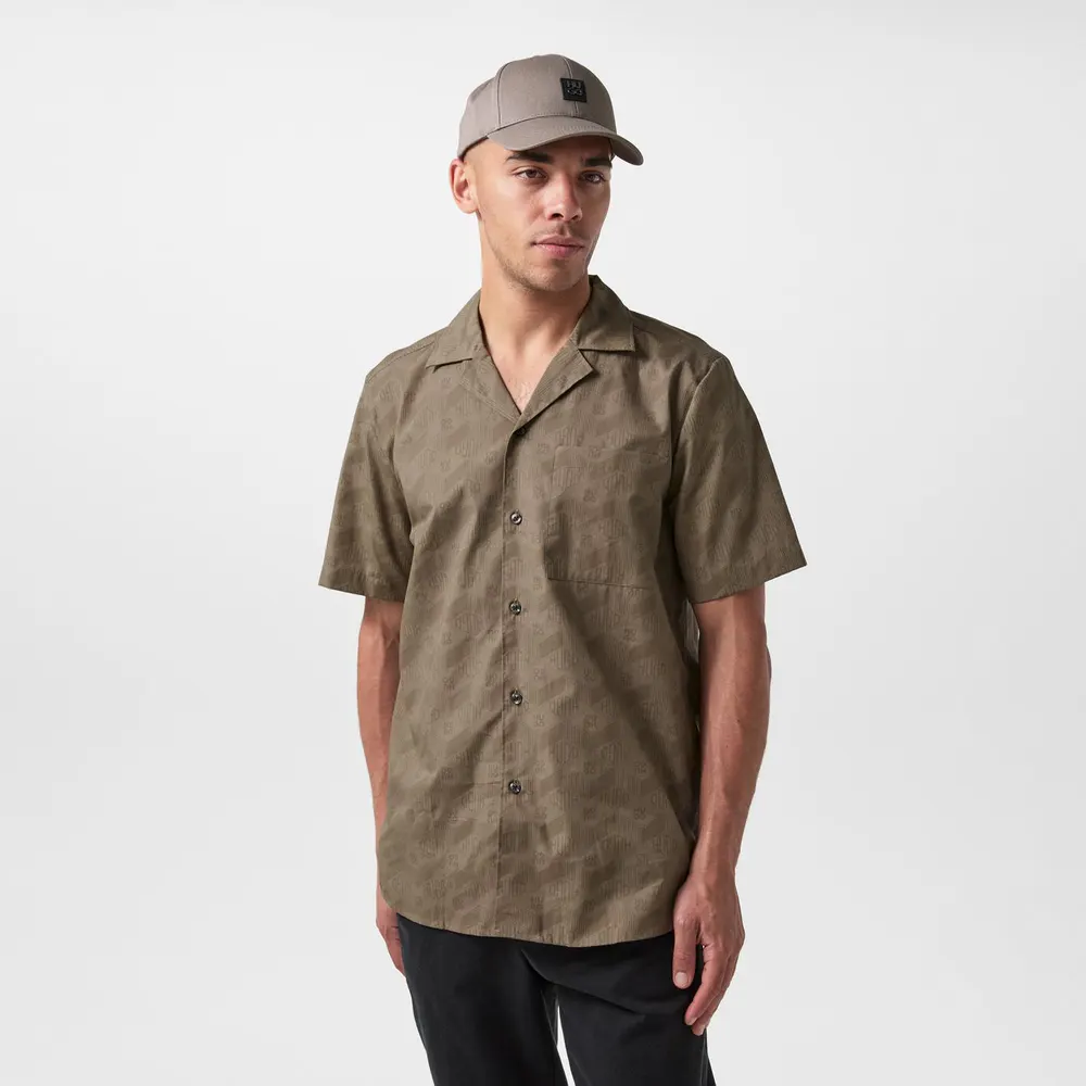 Hugo Ellino Short Sleeve Bowling Shirt detail 3