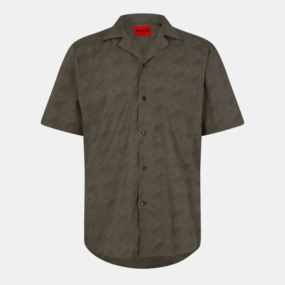 Hugo Ellino Short Sleeve Bowling Shirt