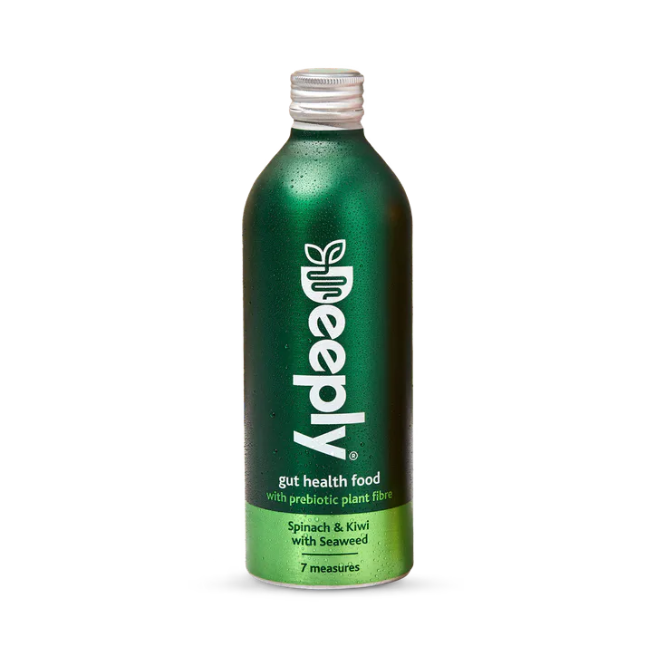 Deeply Gut Health Food With Prebiotic Plant Fibre Spinach & Kiwi With Seaweed 455ml