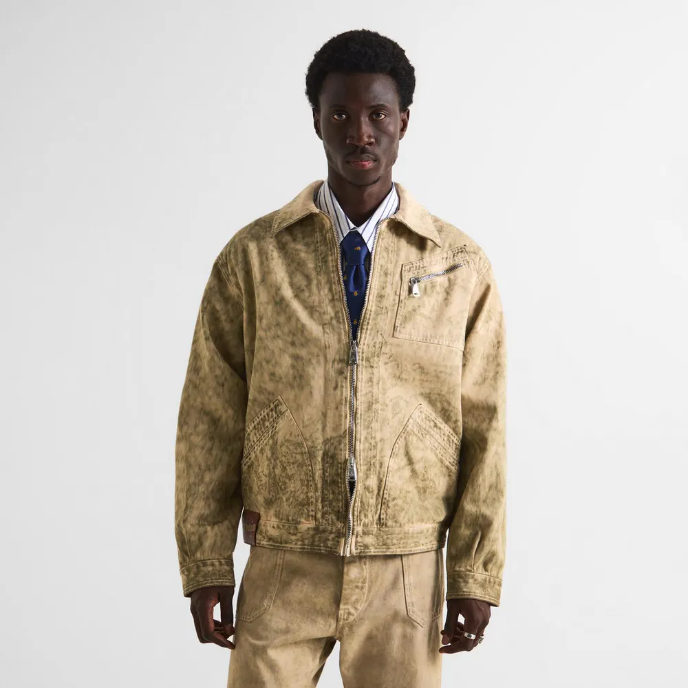 Vivienne Westwood Men's Overshirt in Washed Beige, additional product view 3