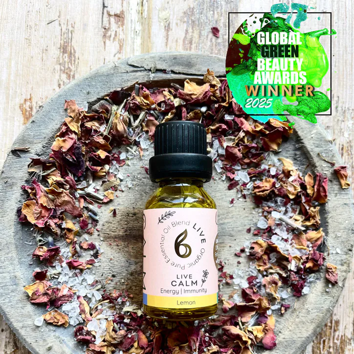 B Calm Energy & Immunity Essential Oil Blend 15ml – Eucalyptus, Lemon & Peppermint – Live Calm detail 2