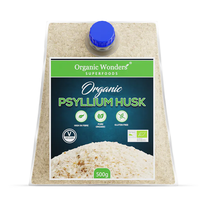 Organic Wonders Organic Psyllium Husk - 500g – Vitamins & Supplements > Supplements > Fibre Supplements