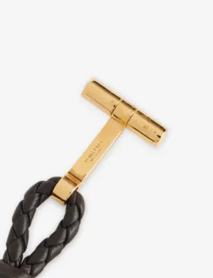 TOM FORD Braided Wrap Leather Bracelet - L detail 3