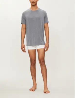 DEREK ROSE Basel crewneck stretch-modal T-shirt detail 3