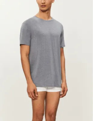 DEREK ROSE Basel crewneck stretch-modal T-shirt