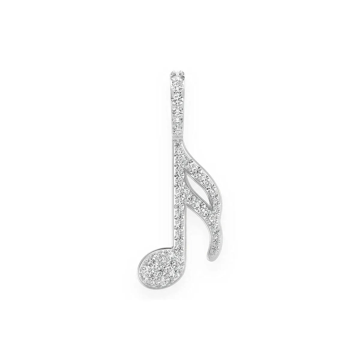 For Him Semiquaver Music Note Diamond Pendant in 0.50ctw / Rose Gold / Natural Diamond – Pendant