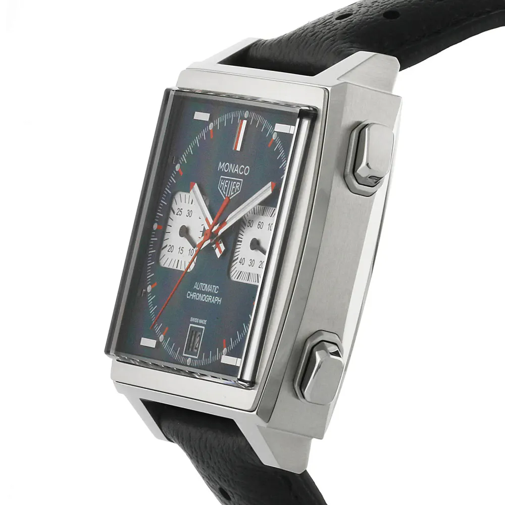 TAG Heuer Vintage Monaco Automatic 39mm Mens Watch in Blue, additional product view 3