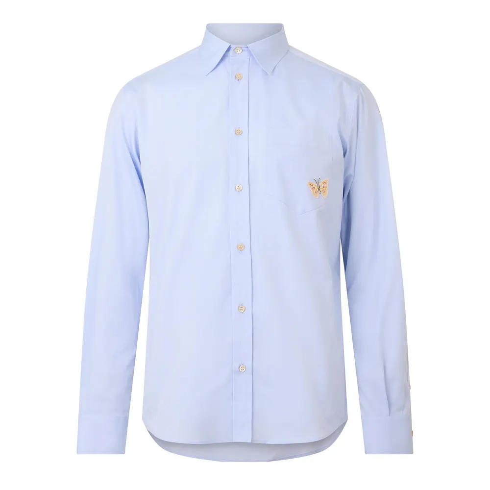Valentino Val Oxford Shirt Sn64 in Light Cloud – Clothing