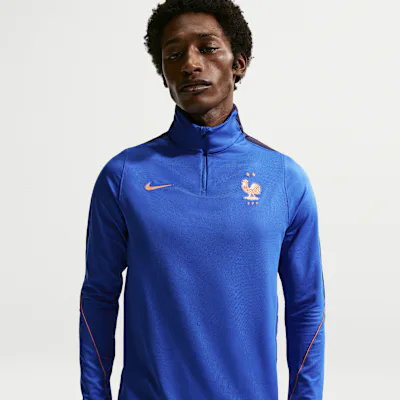 Nike FFF Strike Men's Nike Dri-FIT Football Drill Top - Game Royal/Blackened Blue/Metallic Copper