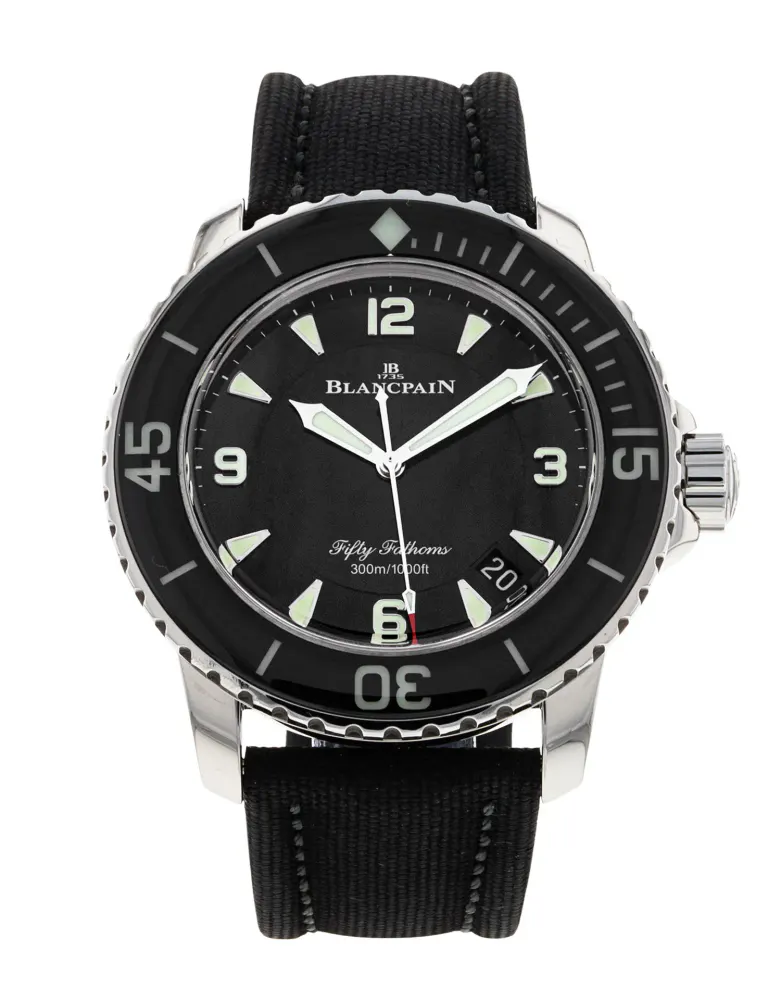 Blancpain Fifty Fathoms 5015C-1130-52B — 2022 — Excellent in Black Quarter Arabic – Pre-owned watches