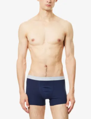 HANRO Cotton Essentials Logo-Waistband Pack of Two Stretch-Cotton Boxers detail 2