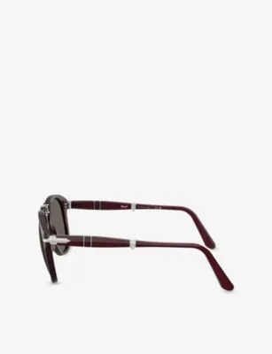 PERSOL PO0714 714 Pilot-Frame Acetate Sunglasses detail 3
