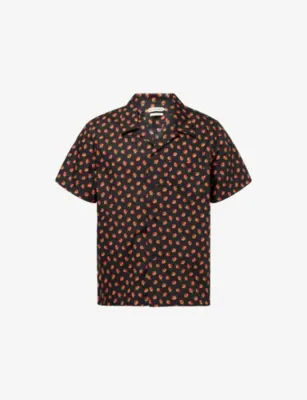 JW ANDERSON Camp-Collar Short-Sleeve Cotton Shirt
