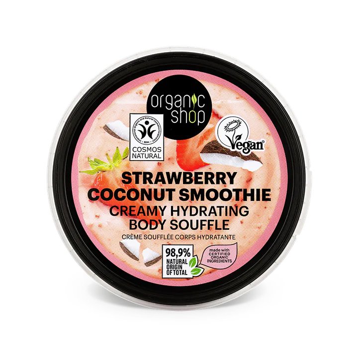 Organic Shop Strawberry Coconut Smoothie Creamy Hydrating Body Souffle 250 ml 250ml detail 2