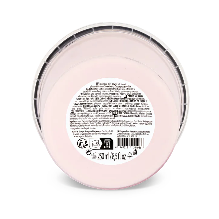Organic Shop Strawberry Coconut Smoothie Creamy Hydrating Body Souffle 250 ml 250ml detail 3