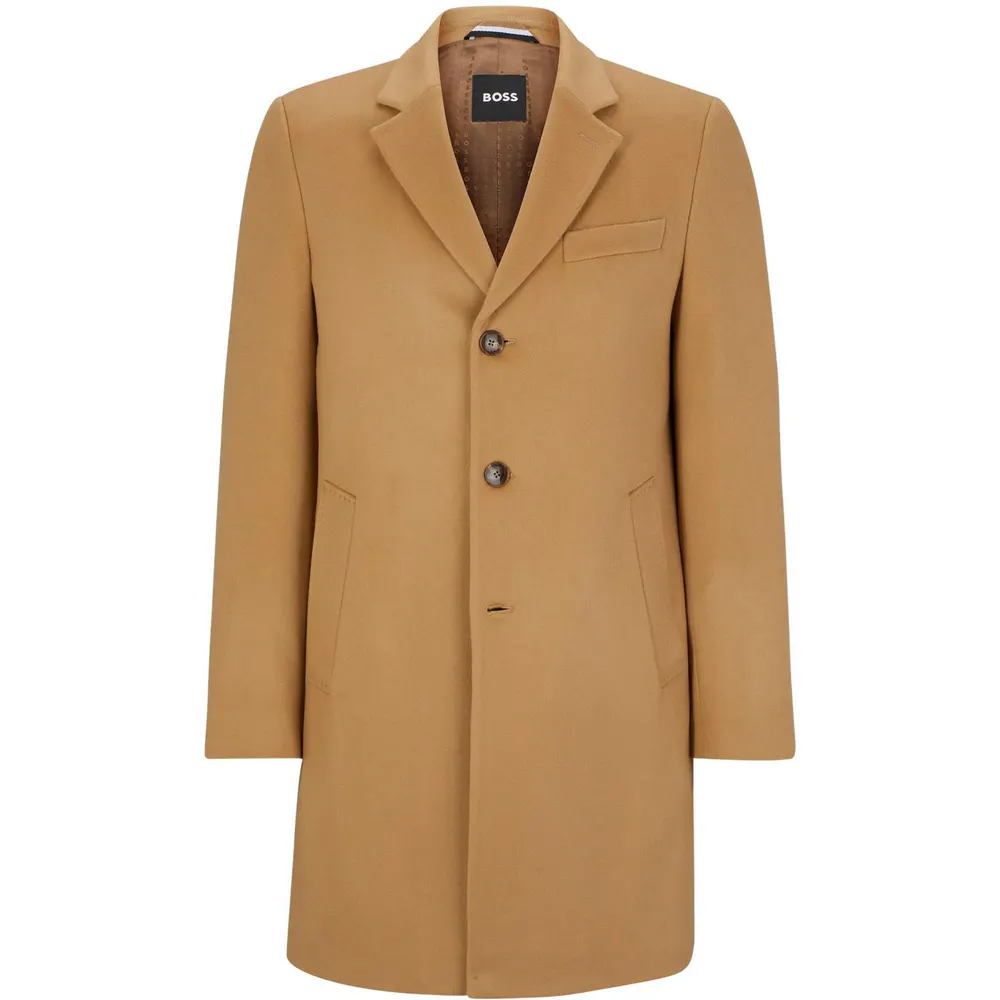 Boss Men's Hyde Tailored Fit Long Formal Coat