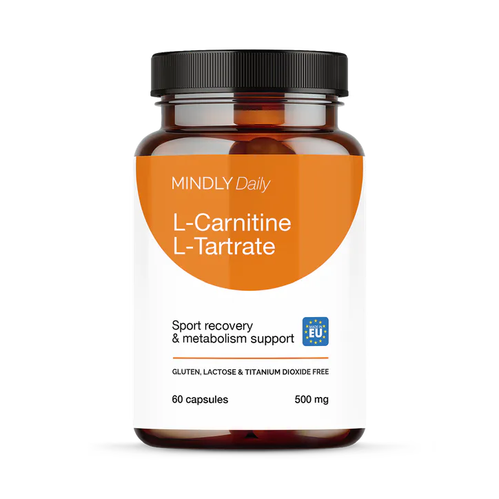 Mindly L-carnitine L-tartrate 500 mg 60 capsules – Active Nutrition > Amino Acids > Carnitine
