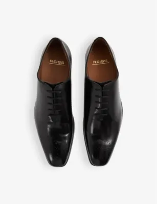 REISS Mead lace-up leather shoes - EUR 41 / 7 UK MEN in BLACK, additional product view 2
