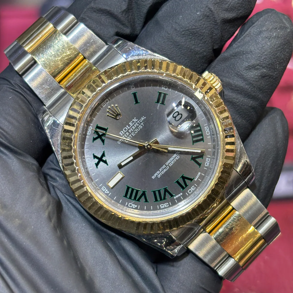 ANKUR - For Him WATCHES 2012 Rolex Datejust 41mm | Two Tone Yellow Gold | "Wimbledon" – Watch
