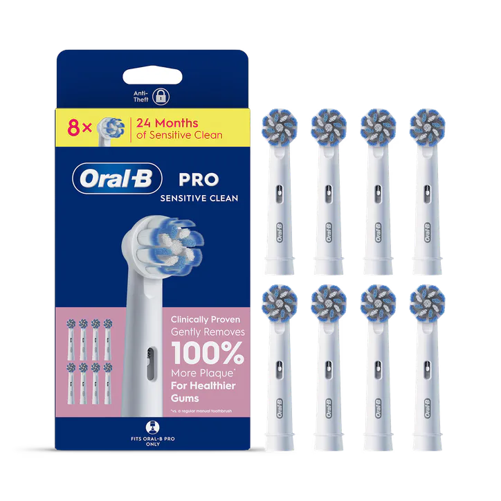 ORAL-B Pro Sensitive Clean Toothbrush Heads, 8 Counts detail 2