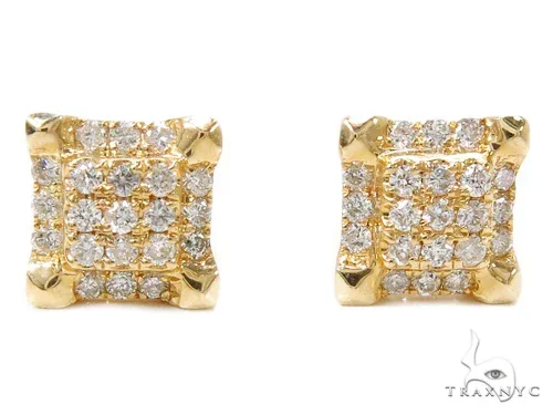 RINA - For Him FACTORY Prong Diamond Earrings 40387 in Yellow Gold – Earrings