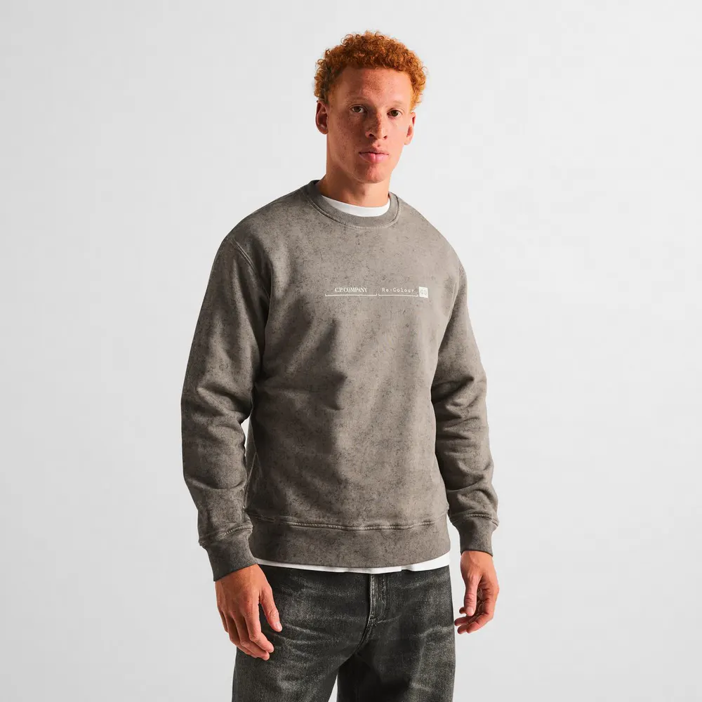 CP Company Men's Re-Colour Cotton Crew-Neck Sweatshirt detail 3