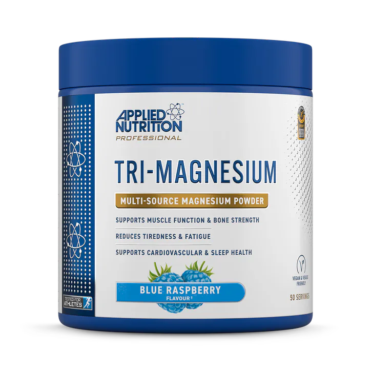 Applied Nutrition Tri-Magnesium Powder Blue Raspberry 200g