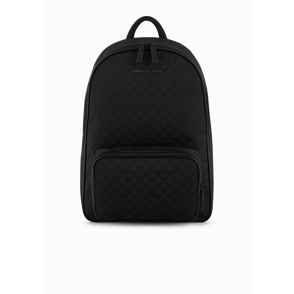 Emporio Armani Men's All Over Jacquard Quilted Zip Backpack