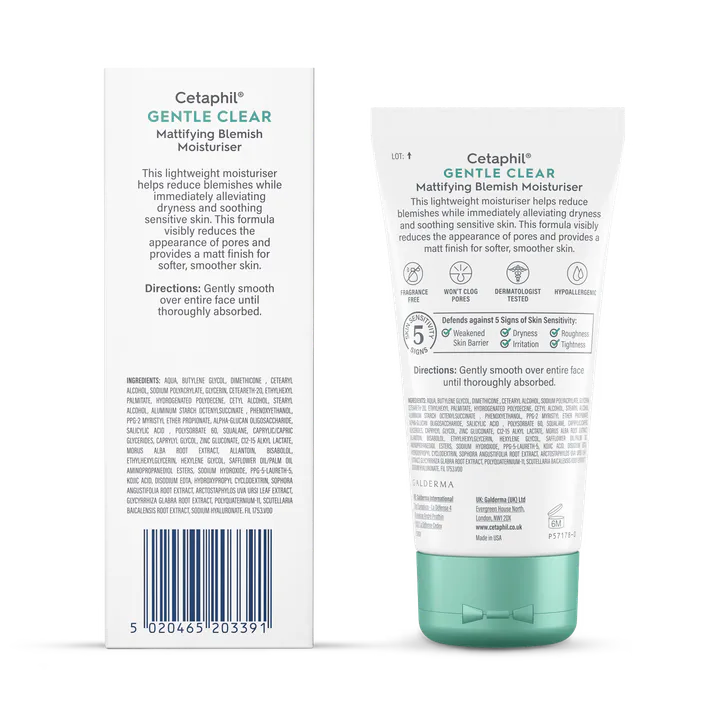 Cetaphil Gentle Clear Mattifying Blemish Face Moisturiser 89ml detail 2