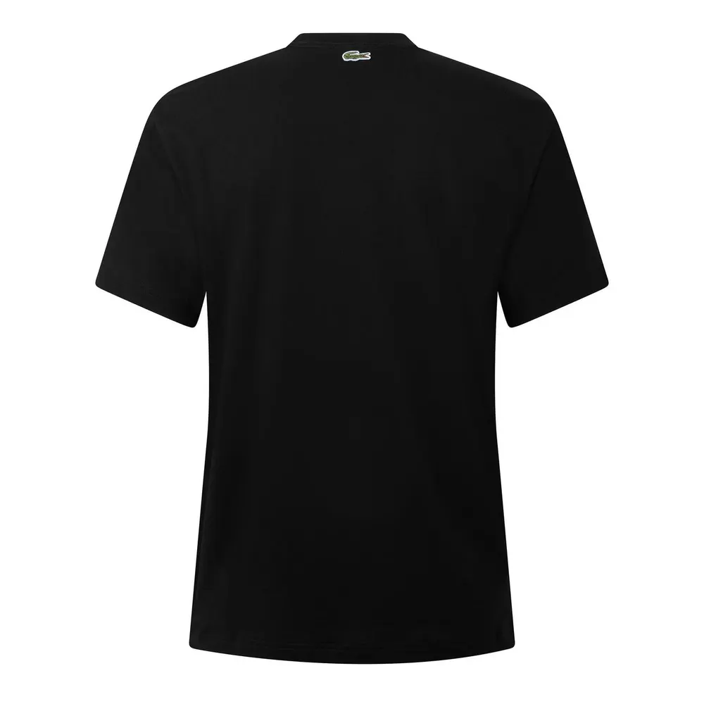 Lacoste Men's Script Croc Cotton Short-Sleeve T-Shirt detail 2
