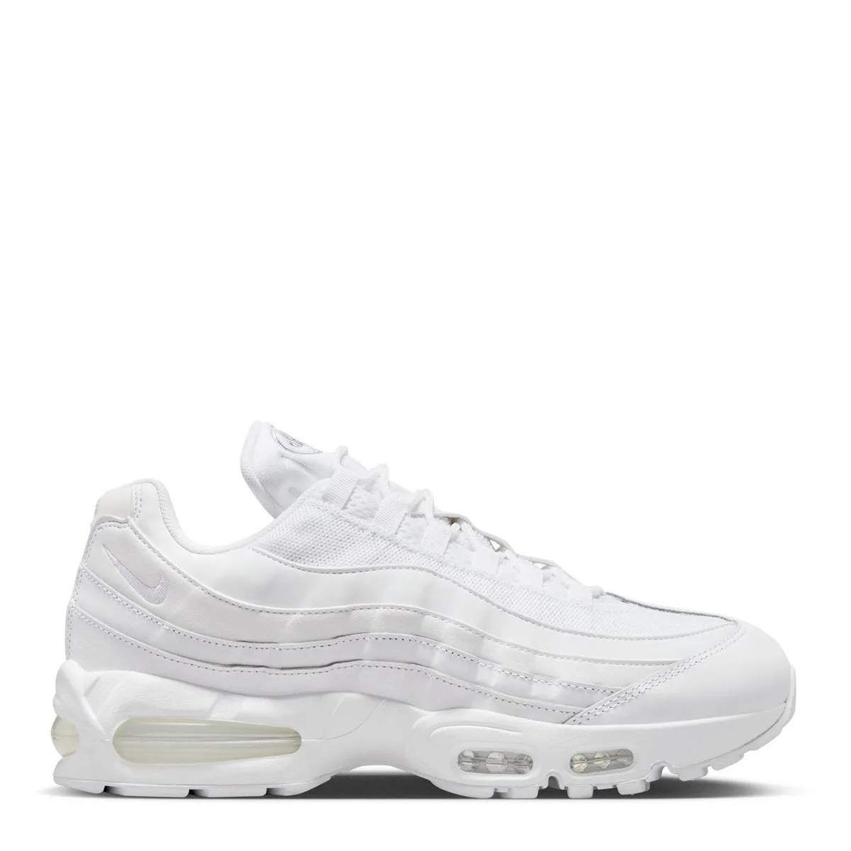 For Him Nike Men's Air Max 95 Big Bubble Trainers in White/White – Footwear