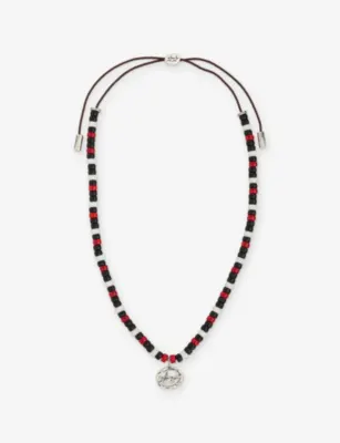 TWOJEYS Night Beaded Superstar 925 Sterling Silver-Plated Brass Necklace
