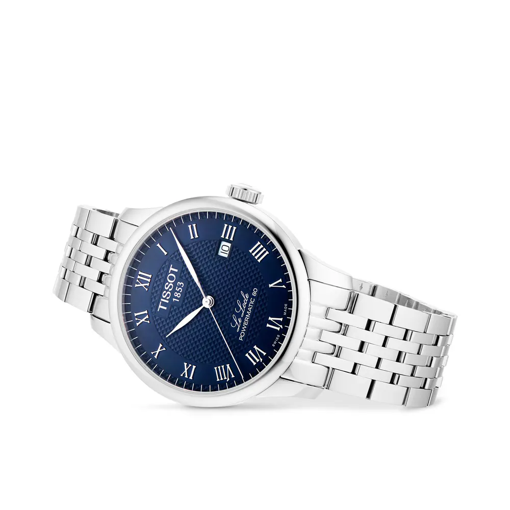 Tissot Le Locle Powermatic 80 40mm Mens Watch Blue detail 3