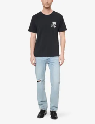 THE KOOPLES Skull Graphic-Print Cotton-Jersey T-Shirt detail 2