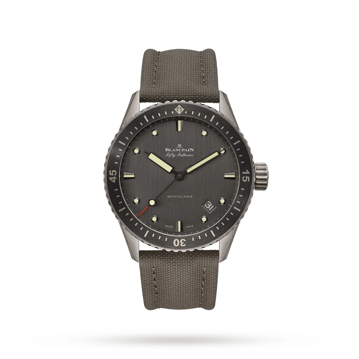 Blancpain Fifty Fathoms Bathyscaphe 43mm Mens Watch Grey