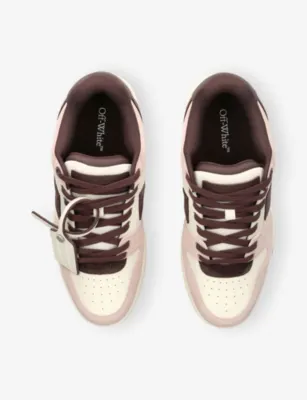OFF-WHITE C/O VIRGIL ABLOH Out Of Office Leather Trainers - EUR 39 / 5 UK MEN in PINK COMB, additional product view 2