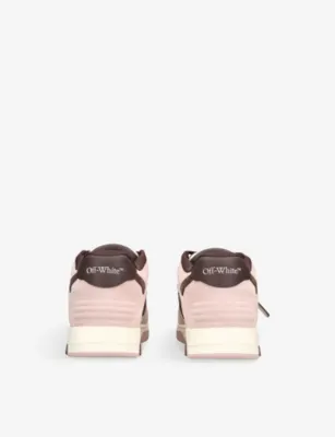 OFF-WHITE C/O VIRGIL ABLOH Out Of Office Leather Trainers - EUR 39 / 5 UK MEN in PINK COMB, additional product view 3