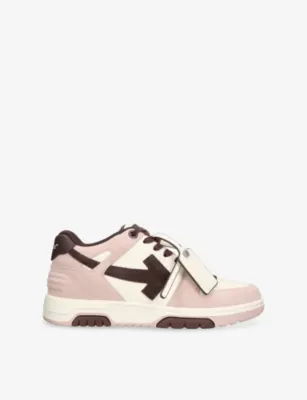 OFF-WHITE C/O VIRGIL ABLOH Out Of Office Leather Trainers - EUR 39 / 5 UK MEN in PINK COMB – Mens | Trainers | Lace up trainers
