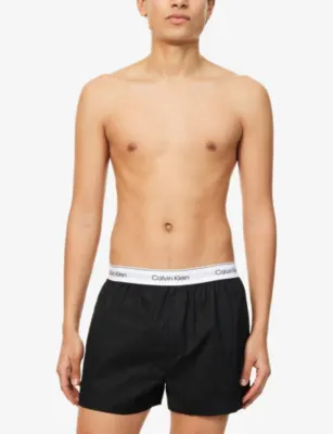 CALVIN KLEIN Icon Pack-Of-Three Slim-Fit Stretch-Cotton Boxer detail 2