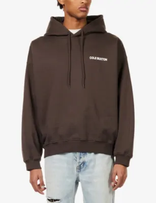COLE BUXTON Sportswear Logo-Print Cotton-Jersey Hoody detail 3