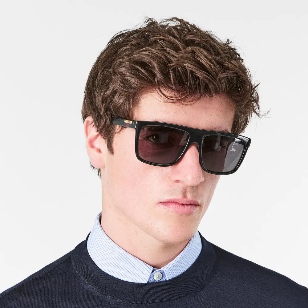 Gucci Gucci GG0748S Mens Rectangular Sunglasses detail 3