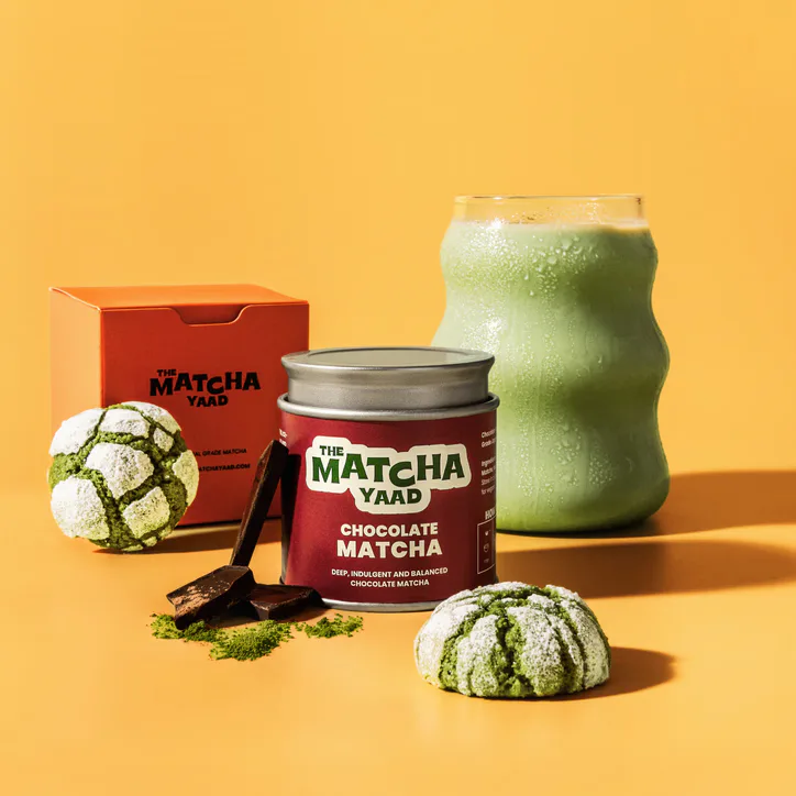 The Matcha Yaad Chocolate Matcha 25g tin detail 3