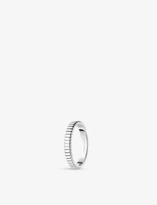 BOUCHERON Quatre Grosgrain 18ct white gold wedding band - 59mm in SILVER, additional product view 3