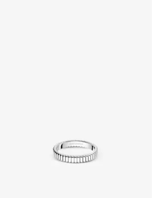 BOUCHERON Quatre Grosgrain 18ct white gold wedding band - 59mm in SILVER – Mens | Jewellery | Rings