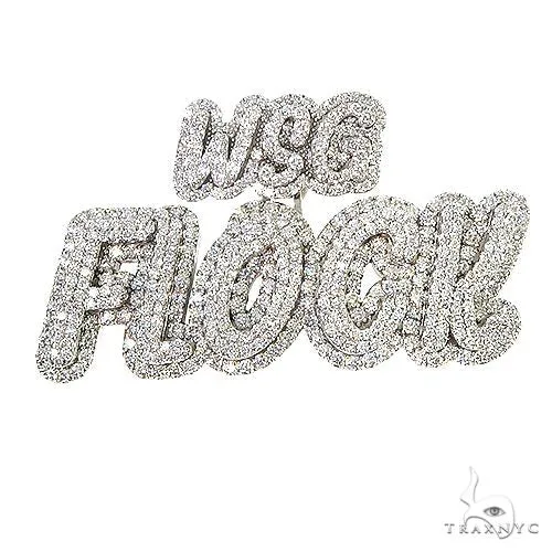 RINA - For Him CUSTOM Custom Made 'FLOCK' Diamond Pendant 67054 in Rose Gold – Pendant