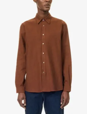 PS BY PAUL SMITH Regular-Fit Brushed-Cotton Shirt detail 3
