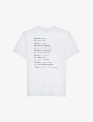 THE KOOPLES Graphic-print cotton-jersey T-shirt detail 2