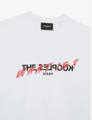 THE KOOPLES Graphic-print cotton-jersey T-shirt detail 3