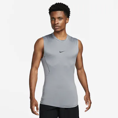 Nike Pro Men's Dri-FIT Tight Sleeveless Fitness Top - Smoke Grey/Black in Smoke Grey/Black – Nike men's and unisex