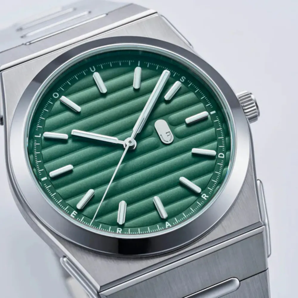 Louis Erard 2340 Forest 40mm Mens Watch Green in Green, additional product view 3